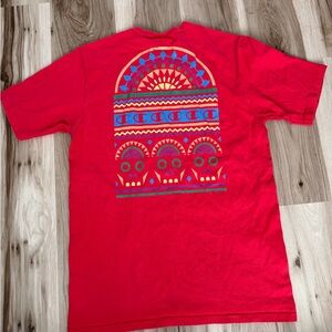 Vintage Champion Shirt Mens Size L Skulls Graphic Day of the Dead Cotton Tee